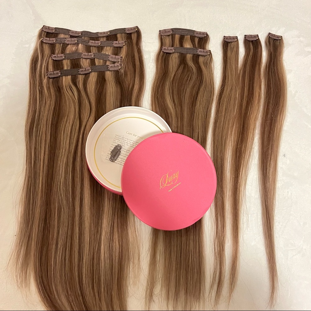 Luxy Ash Brown Highlights 20” 220g Extensions